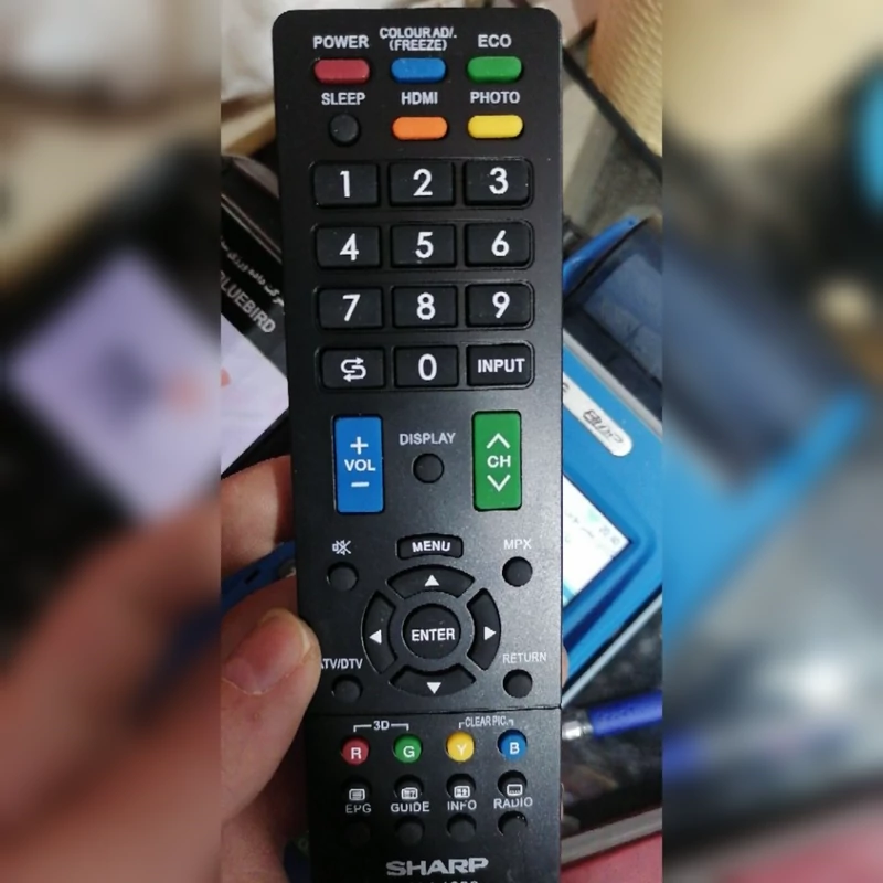 کنترل تلویزبون و ال ای دی شارپ  Sharp