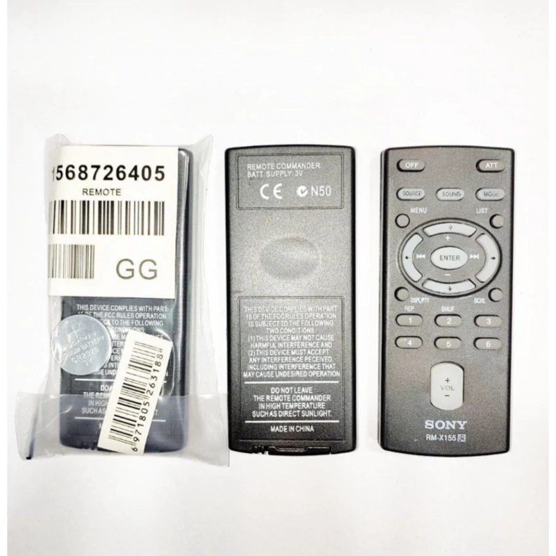 کنترل شرکتی پخش ماشین سونی  Sony 155 به همراه باتری