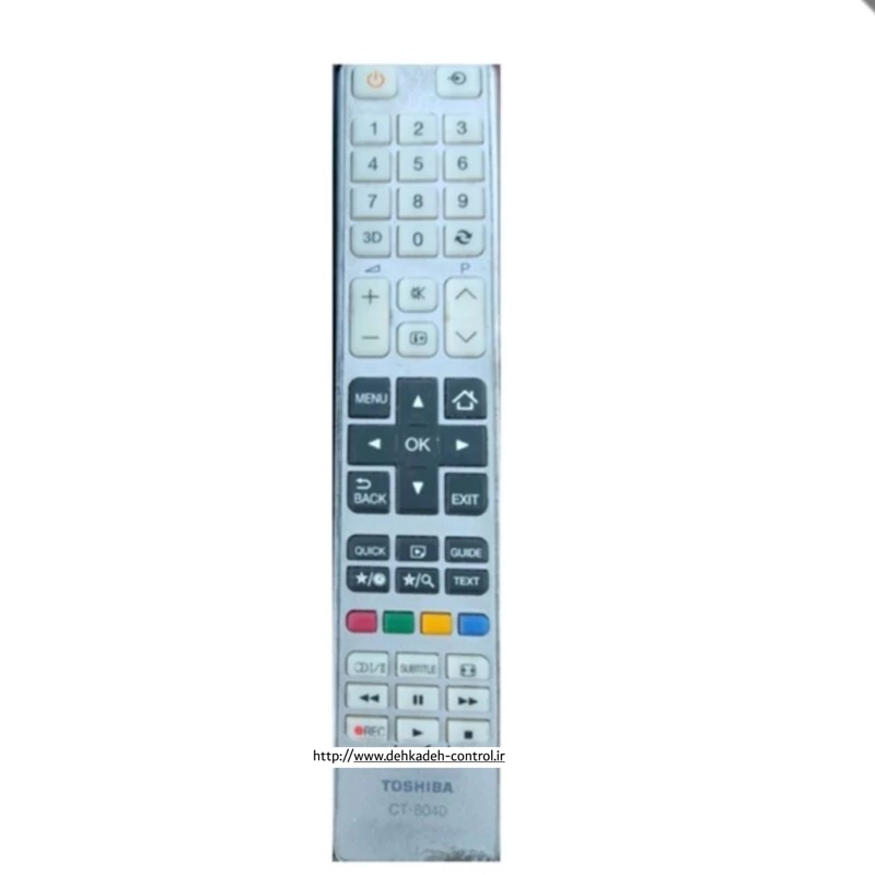 کنترل اصل شرکتی و فابریکی  تلویزیون توشیبا مدل 8040