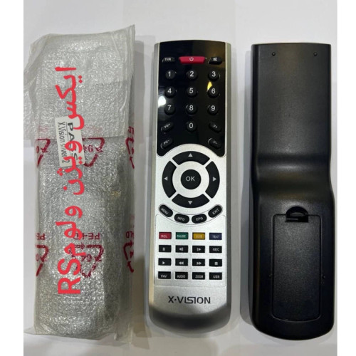 کنترل اصلی و اورجینال گیرنده دیجیتال ایکس ویژن ولوم دار دو رنگ XVISION