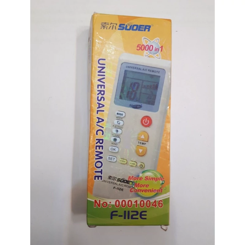 کنترل مادر  کولرگازی سوئر 112 اصلی با حدود 300 کد (مناسب برای کولر های ایوولی و سوپر جنرال)