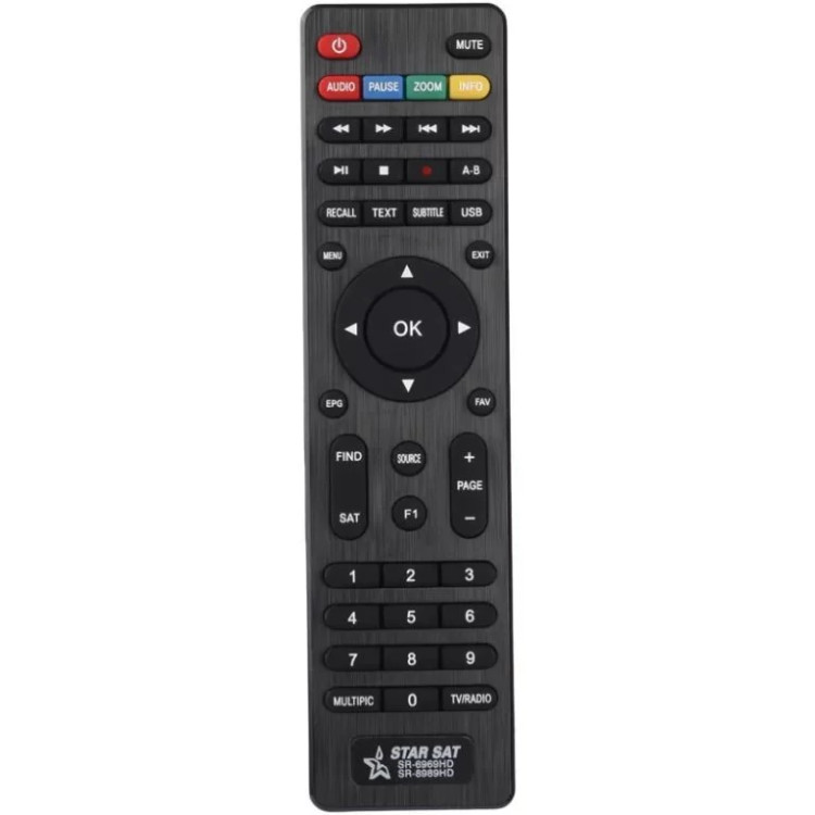 کنترل گیرنده استارست StarSat SR-69698989 HD درجه یک