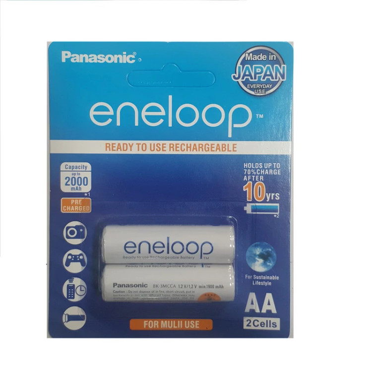 باتری قلمی قابل شارژ پاناسونیک مدل BK-3MCCE4BT eneloop 2000 mha بست...