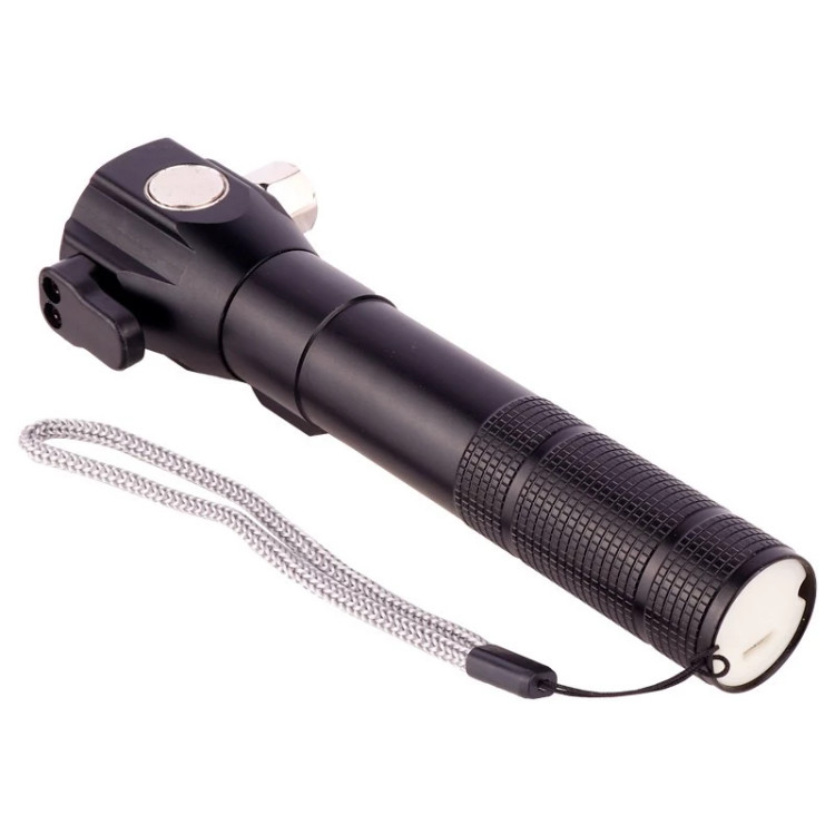 چراغ قوه پلیسی t6-38 دو لامپه شیشه شکن و نخ بر