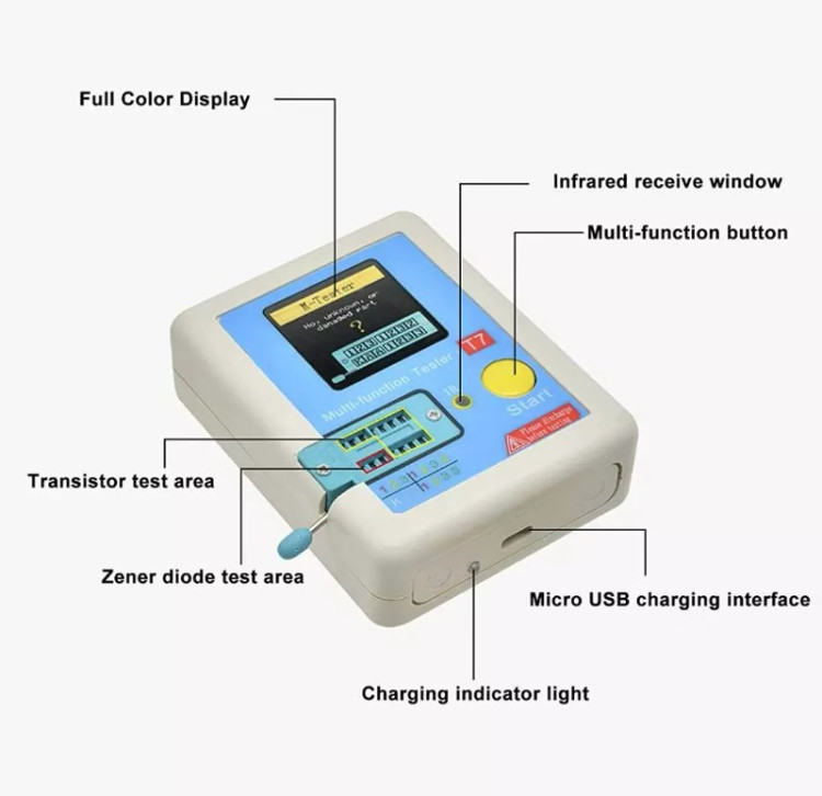 تستر قطعات الکترونیکی LCR-T7 اورجینال