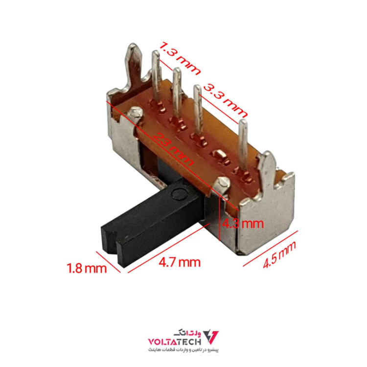 کلید کشوئی سه حالته SK-13D07-G6 R/A 4PIN