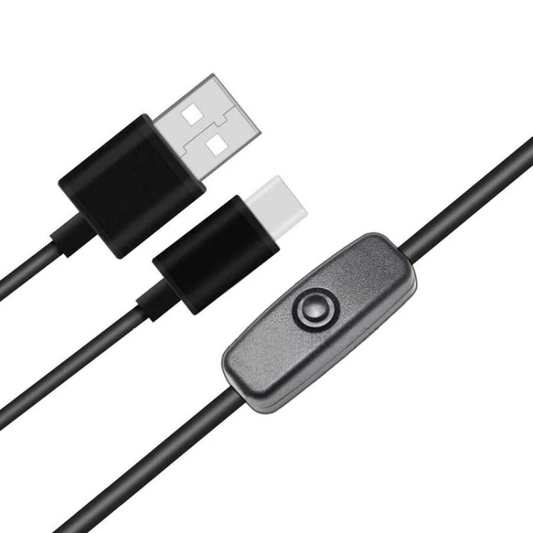 کابل USB به Type-C کلیددار مخصوص رزبری پای 4 اورجینال