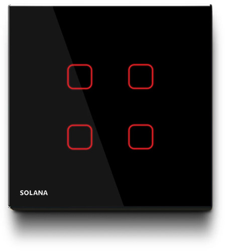 کلید لمسی چهار پل SOLANA همراه WIFI