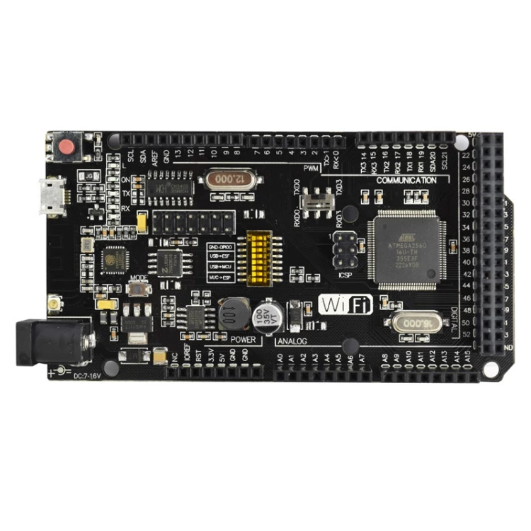 برد آردوینو Mega WIFI دارای پردازنده ATmega2560 و ESP8266