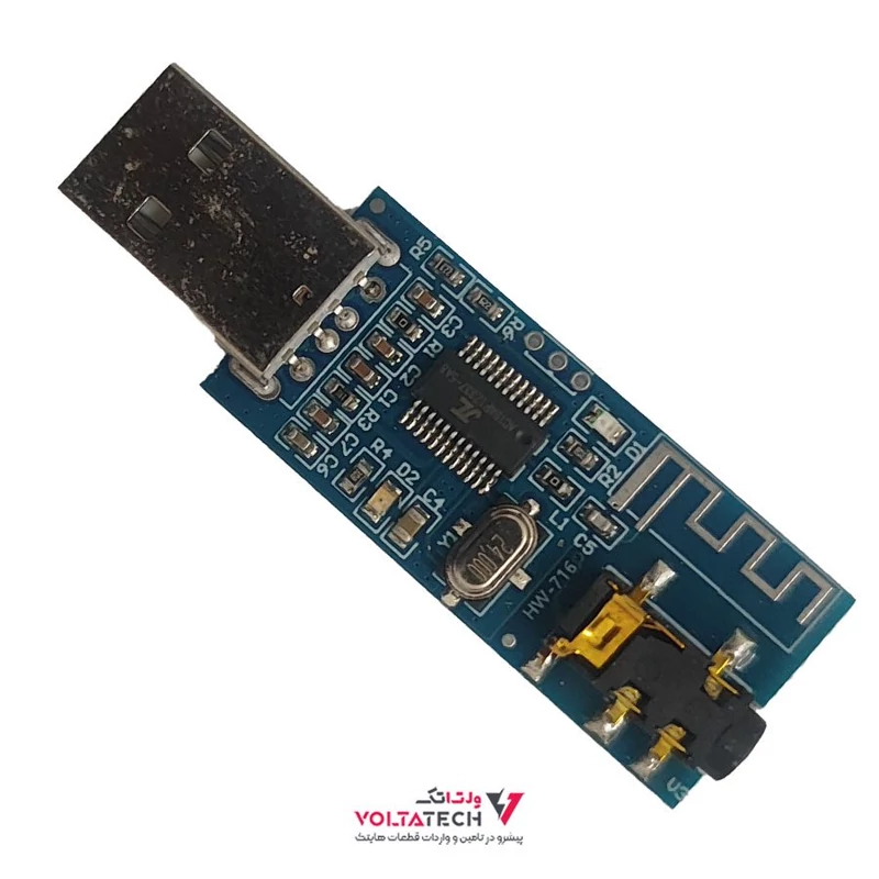 ماژول بلوتوث صوتی USB ورژن 4 دارای جک هدفن