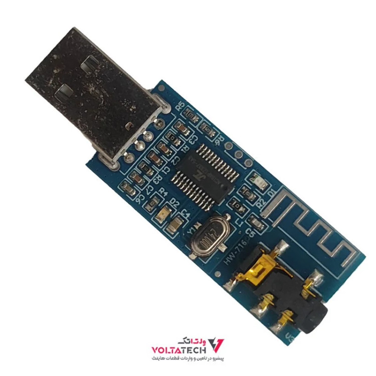 ماژول بلوتوث صوتی USB ورژن 4 دارای جک هدفن