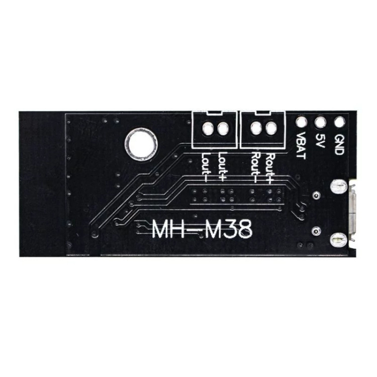 ماژول بلوتوث صوتی MH-M38 دارای 2 خروجی آمپلی فایر 5W