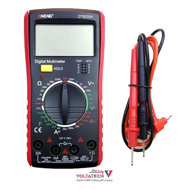 مولتی متر دیجیتالی مدل ANENG DT9205A سری DM920
