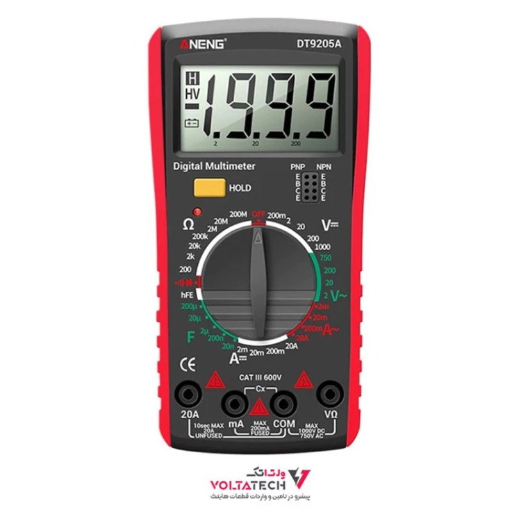 مولتی متر دیجیتالی مدل ANENG DT9205A سری DM920