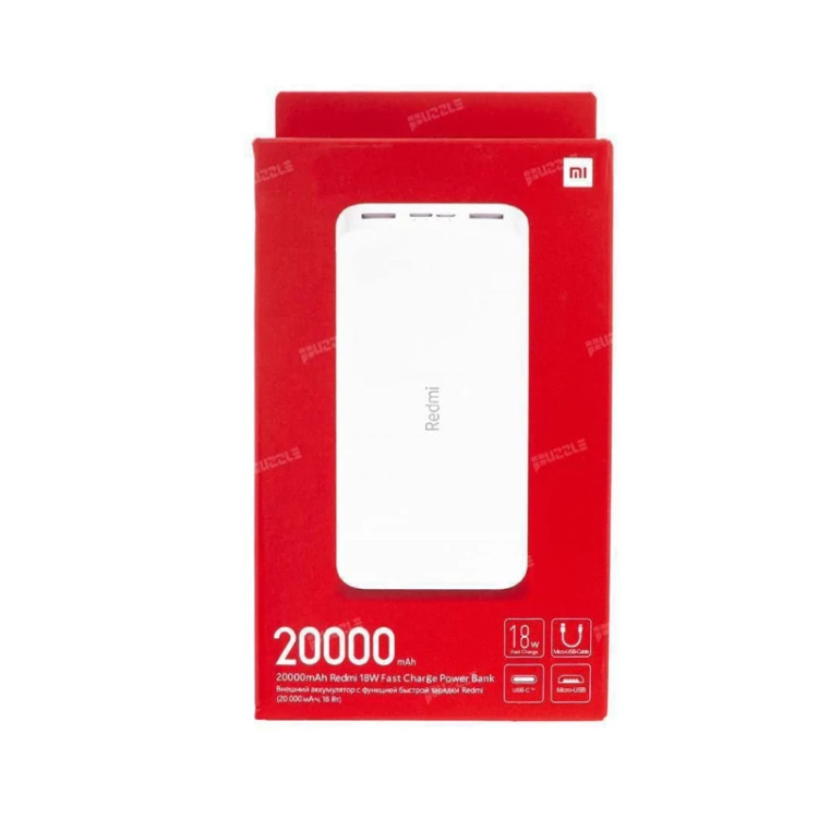 پاوربانک 20 هزار میلی آمپری شیائومی اصلی اورجینال 20000 New Pack خروجی 18 وات فست شارژ