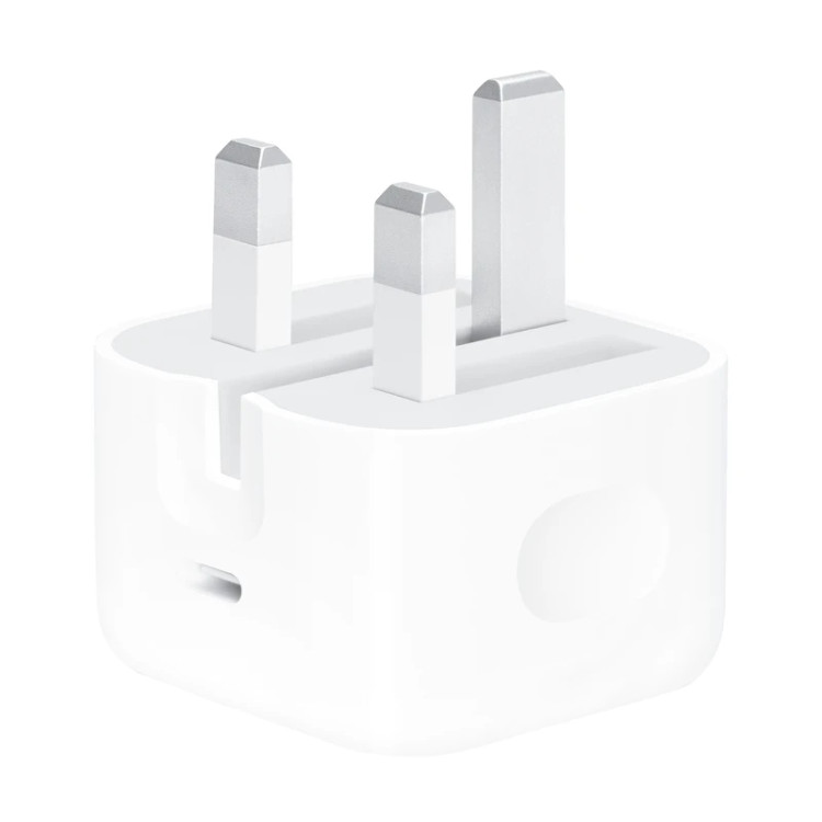 شارژر دیواری 20 وات اپل اورجینال مدل 20W USB-C با درگاه USB Type-C، شارژ سریع، طراحی جمعوجور و سازگار با دستگاههای آیفون، آیپد و ایرپاد