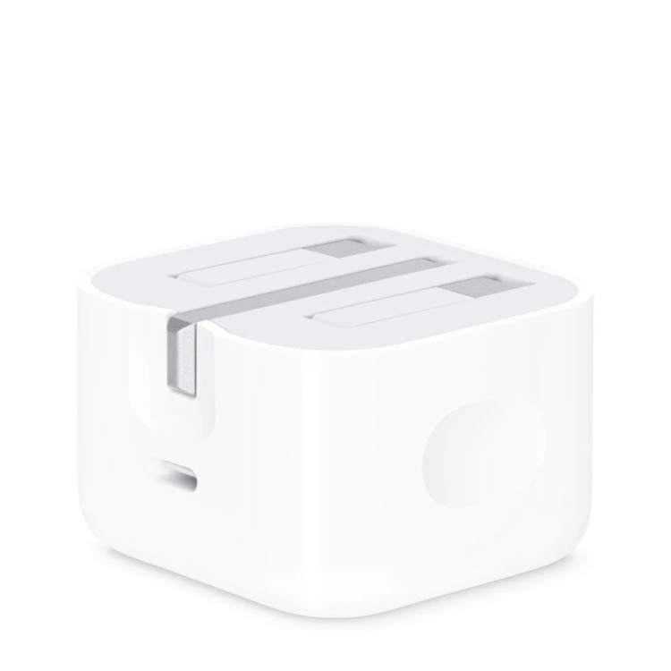 شارژر دیواری 20 وات اپل اورجینال مدل 20W USB-C با درگاه USB Type-C، شارژ سریع، طراحی جمعوجور و سازگار با دستگاههای آیفون، آیپد و ایرپاد