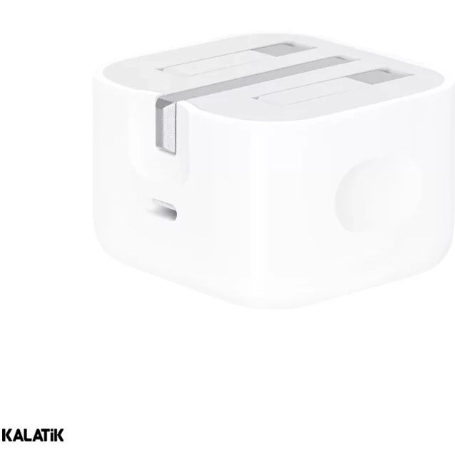 شارژر دیواری 20 وات اپل اورجینال مدل 20W USB-C با درگاه USB Type-C، شارژ سریع، طراحی جمعوجور و سازگار با دستگاههای آیفون، آیپد و ایرپاد