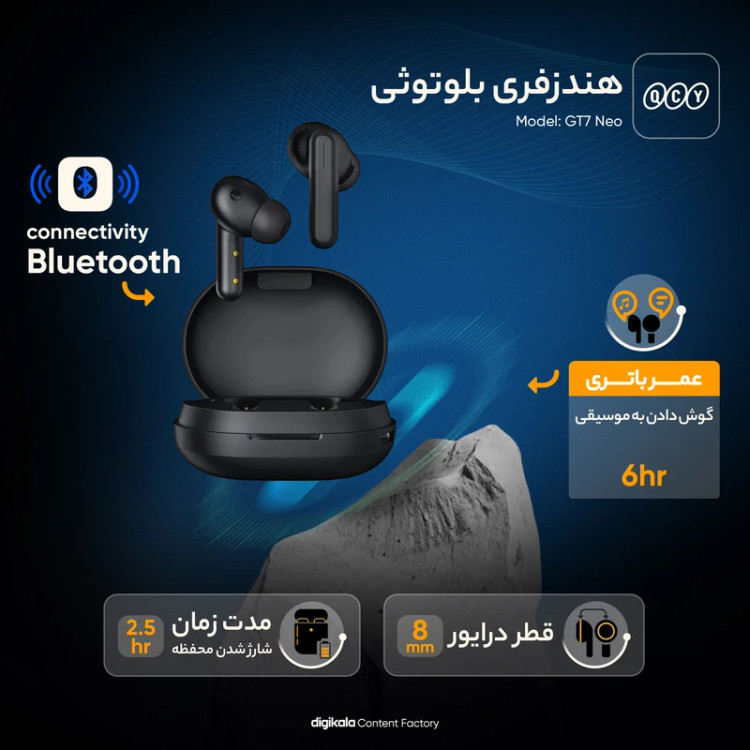 هندزفری بلوتوثی مدل Headphones news haylou GT7-neo اورجینال لیبل دار