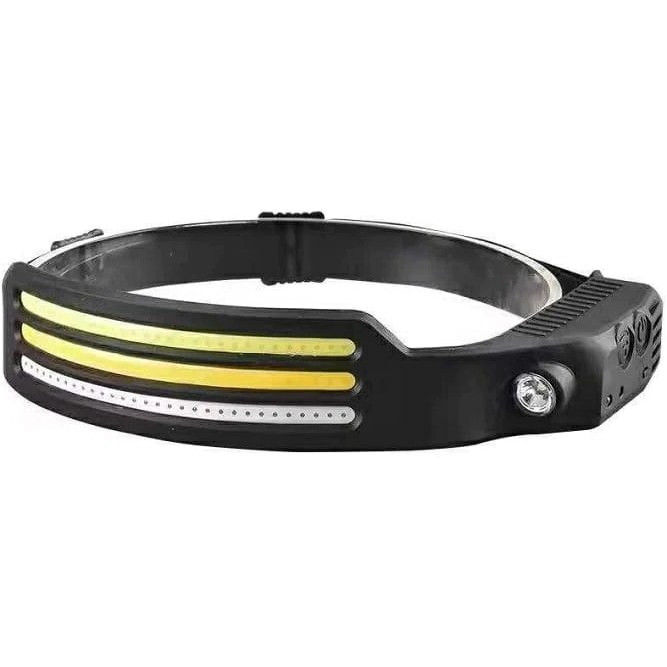 چراغ شارژی پیشانی بند سه خط سنسور دارHEADLAMP اصلی w689-3