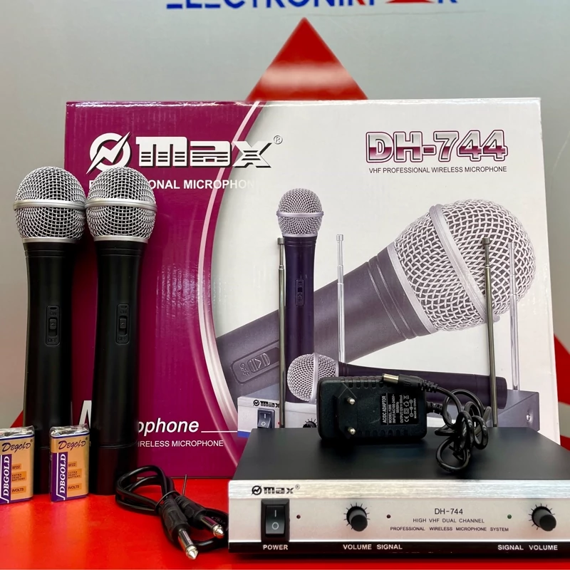 میکروفون بیسیم 2 کانال مکس DH-744