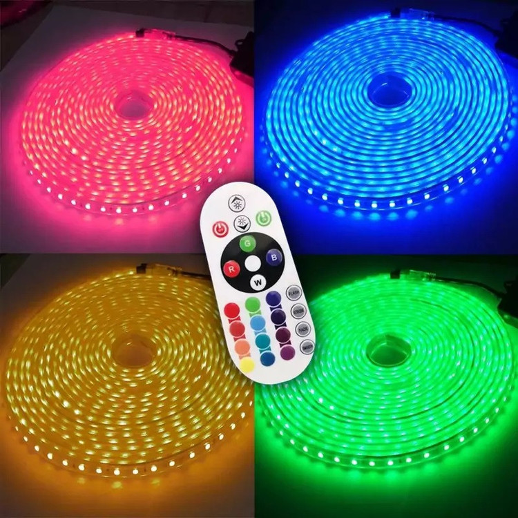 ریسه ال ای دی مدل شلنگی RGB طول 10 متر به همراه ریموت