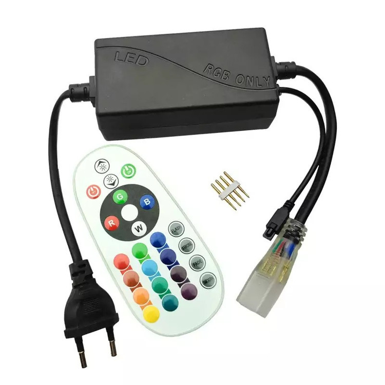 ریسه ال ای دی مدل شلنگی RGB طول 10 متر به همراه ریموت