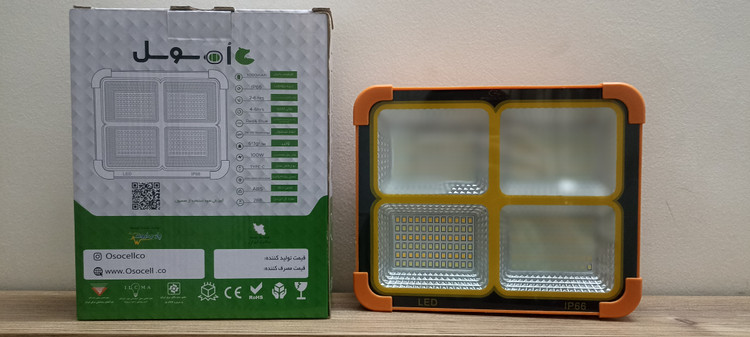 پرژکتورشارژی خورشیدی سری کمپینگ100W گارانتی داره ایرانی هک شده