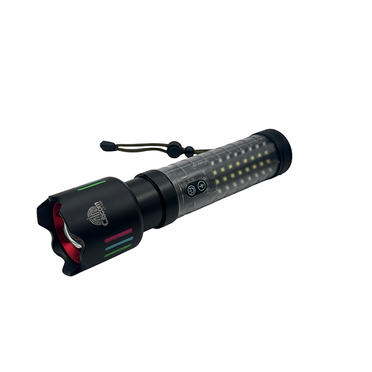 چراغ قوه شارژی آلیاژ آلومینیوم با نور قوی و چشمک زن برند citicomمدل ct_920 باطری تاریخ جدید