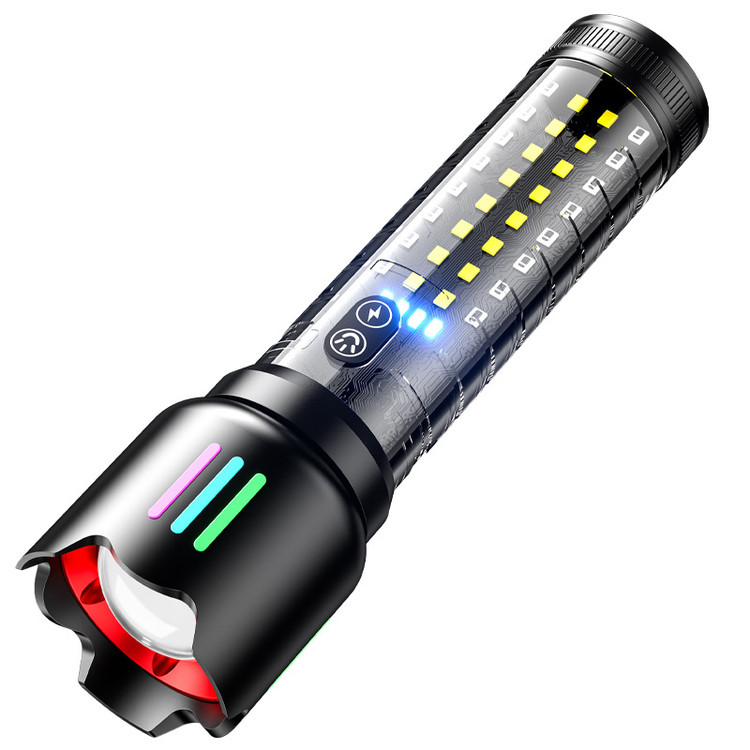 چراغ قوه شارژی آلیاژ آلومینیوم با نور قوی و چشمک زن برند citicomمدل ct_920 باطری تاریخ جدید