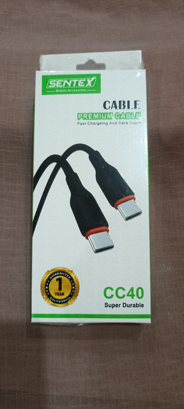 کابل شارژ سریع و دیتا پریمیوم تایپ سی برند سنتکس مدلCC40 با گارانتی یکساله هک شده روی محصول