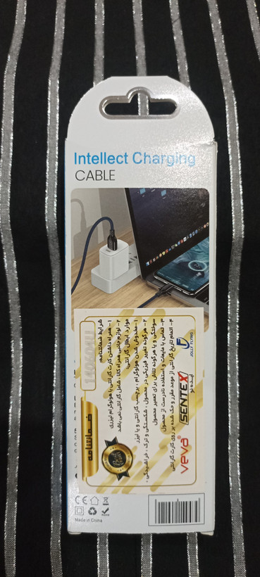 کابل شارژ اندروید اینتلکت با کیفیت بالا برند سنتکس مدل 5A میکرو با گارانتی یکساله هک شده روی محصول