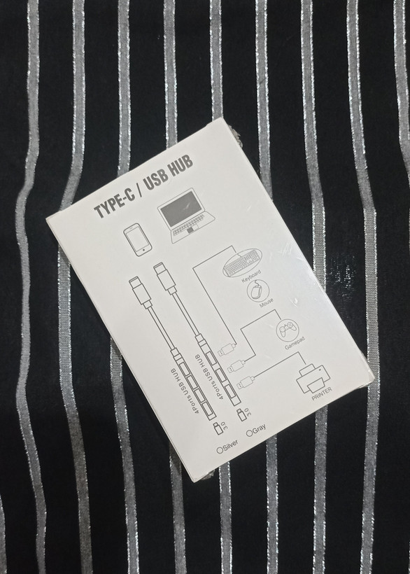هاب تایپ سی چهار پورت usb3, فلزی, type C
