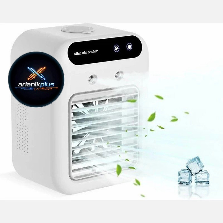 مینی کولر شارژی و بخور سرد مدل L7 | دستگاه رطوبت ساز رومیزی USB با مخزن 500 میلیلیتر و چراغ LED