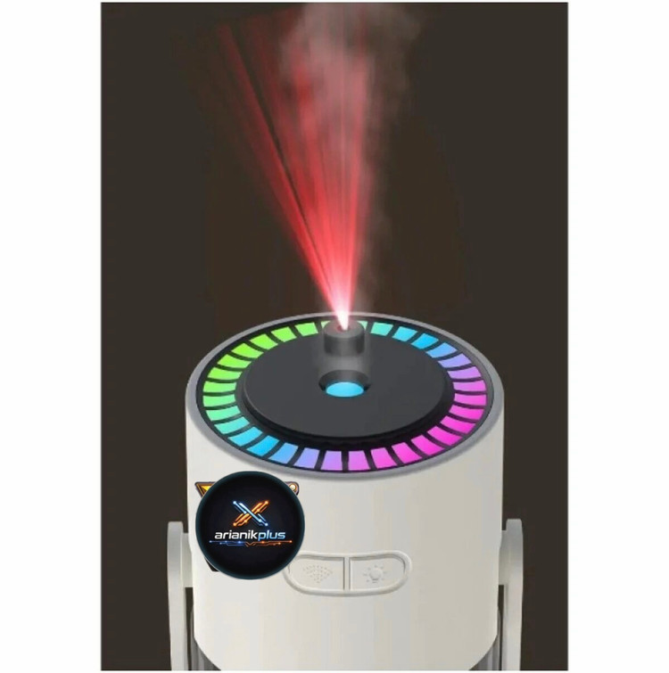 دستگاه بخور سرد رومیزی لیزردار280 میلیلیتر مدل XY-085 | رطوبت ساز USB با نور LED و مخزن