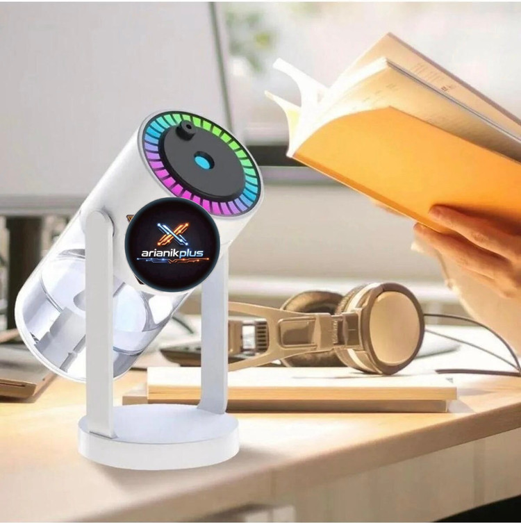 دستگاه بخور سرد رومیزی لیزردار280 میلیلیتر مدل XY-085 | رطوبت ساز USB با نور LED و مخزن
