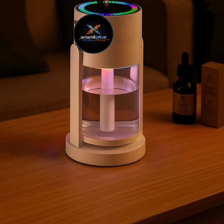 دستگاه بخور سرد رومیزی لیزردار280 میلیلیتر مدل XY-085 | رطوبت ساز USB با نور LED و مخزن