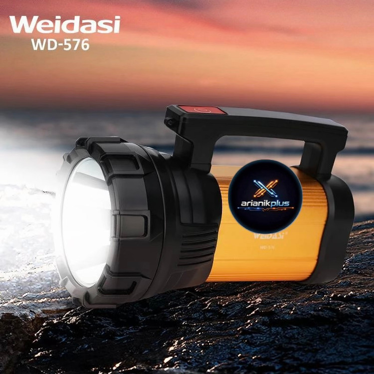 چراغ قوه حرفه ای بدنه فلز ویداسی 20وات اصلی wd575