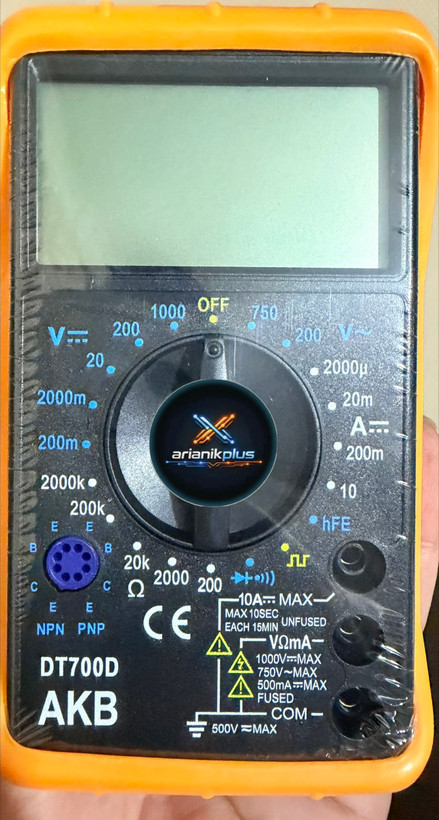 مولتی متر دیجیتال DT700Dصفحه بزرگ محافظ دار