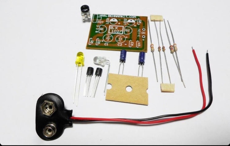 کیت مدارس چشمکزن دو کانال، با قابلیت افزایش تا 40 LED
