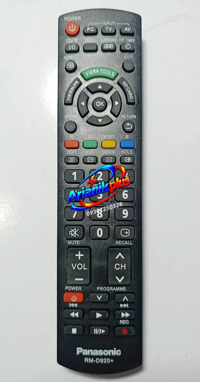کنترل تلویزیون پاناسونیک مدل RM D 920