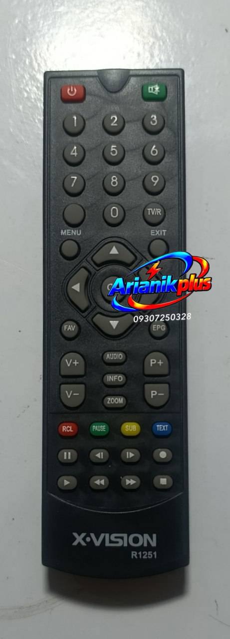 کنترل گیرنده دیجیتال اصلی ایکس ویژن XViSiON