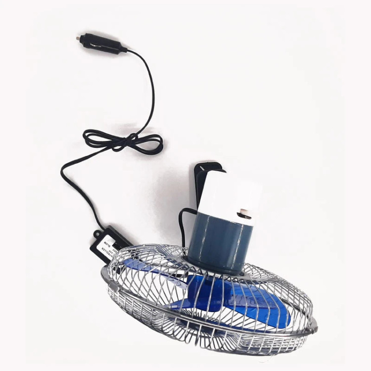 پنکه گیره دار خودرو Oscillating سایز 6 اینچ 12 ولت