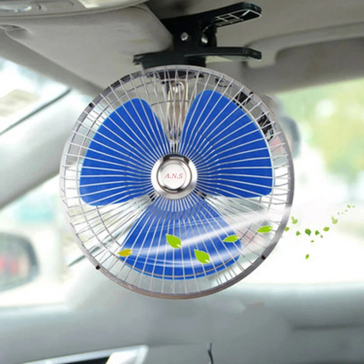 پنکه گیره دار خودرو Oscillating سایز 6 اینچ 12 ولت